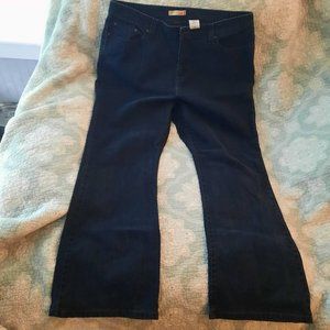 Womens Levis bootcut stretch 515 dark blue denim jeans 20